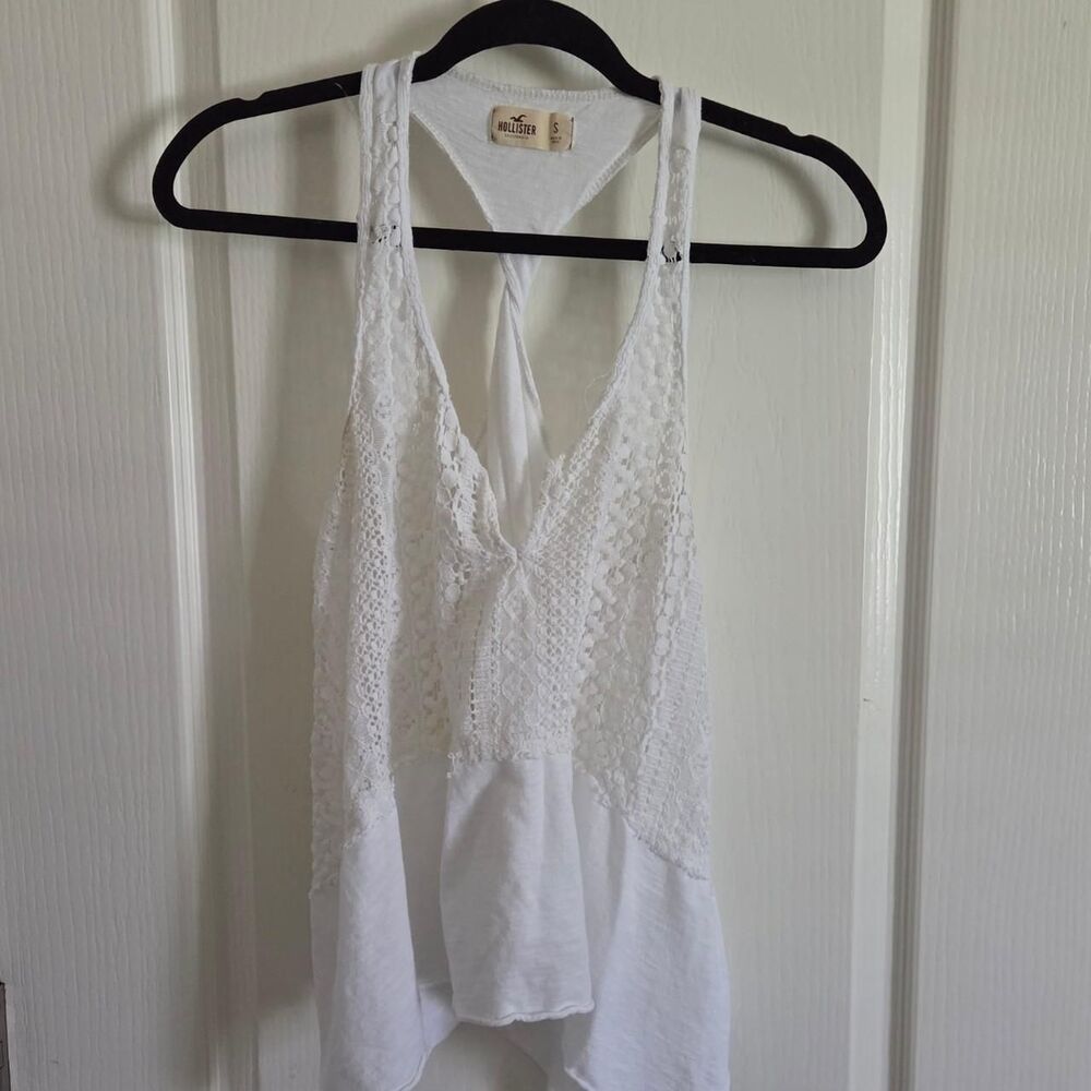 Hollister-co Women's White Vest
